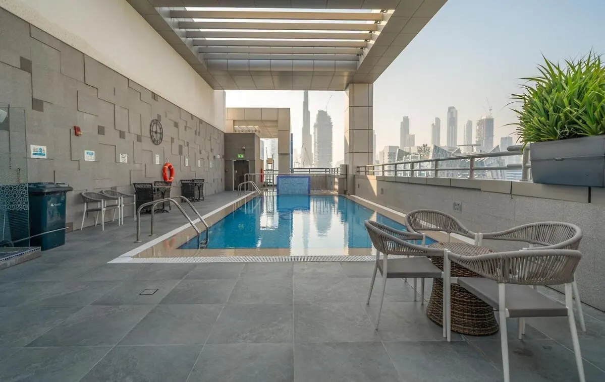 Modern 1Br W & Pool, Gym, Canal & Burj Khalifa Views Dubai United Arab Emirates